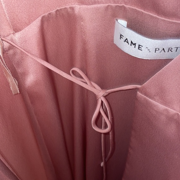 NEW Fame And Partners Blush Pink Maxi Gown Dress Prom Formal Event Dance Size 4 - Picture 6 of 8
